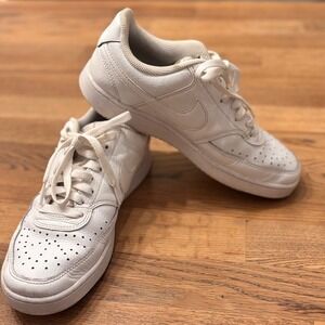 Nike Court Vision Low CD5434-100 Triple White AF1 Sneakers Casua Shoes Women 8.5